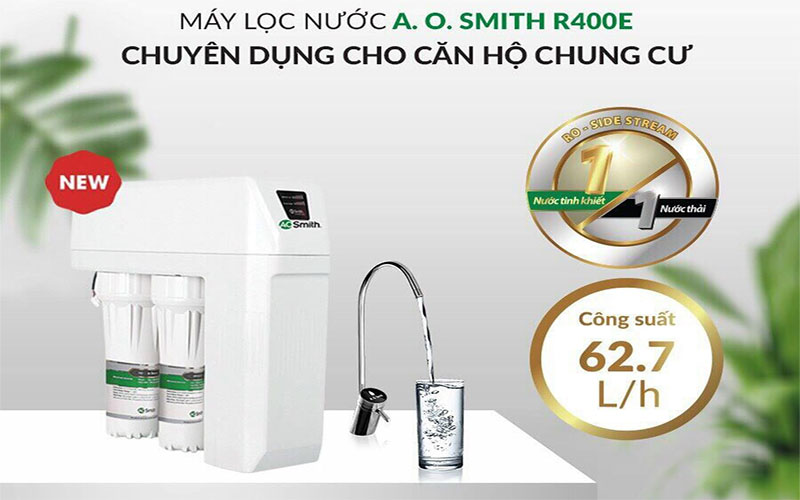 Máy lọc nước A.O.Smith R400E - Hàng chính hãng