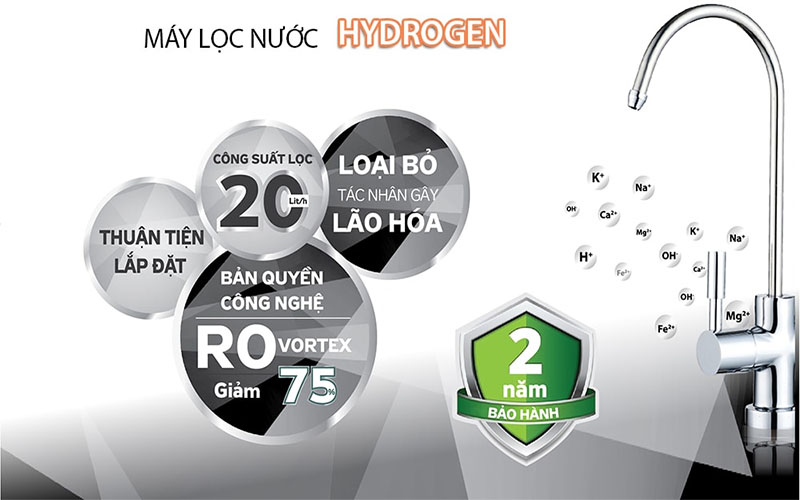 Máy lọc nước Hydrogen Kangaroo KG100HGVTU - Hàng chính hãng