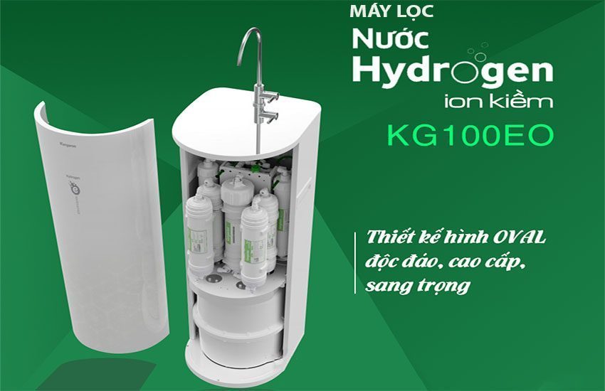 Máy lọc nước Hydrogen ion kiềm Kangaroo KG100EO - Hàng chính hãng