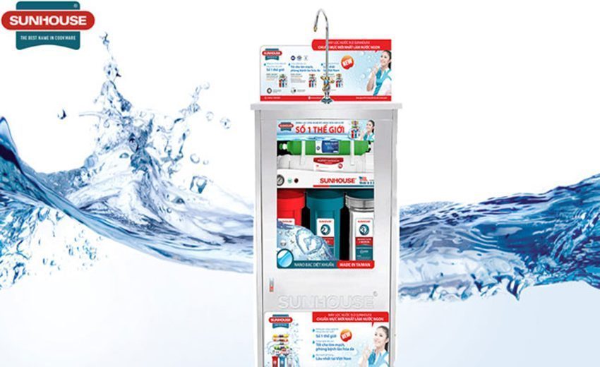 Máy lọc nước R.O 7 lõi lọc Sunhouse SHR8827B - Hàng chính hãng