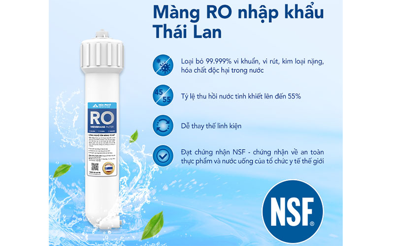 Máy lọc nước RO tủ đứng Hòa Phát HPR529 - Hàng chính hãng