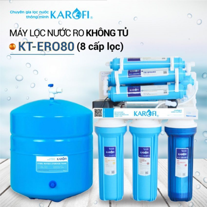 Máy lọc nước RO Karofi KT-ERO80 - Hàng chính hãng
