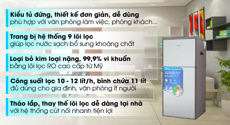 Máy lọc nước RO Midea MWP-S0920MR - Hàng chính hãng