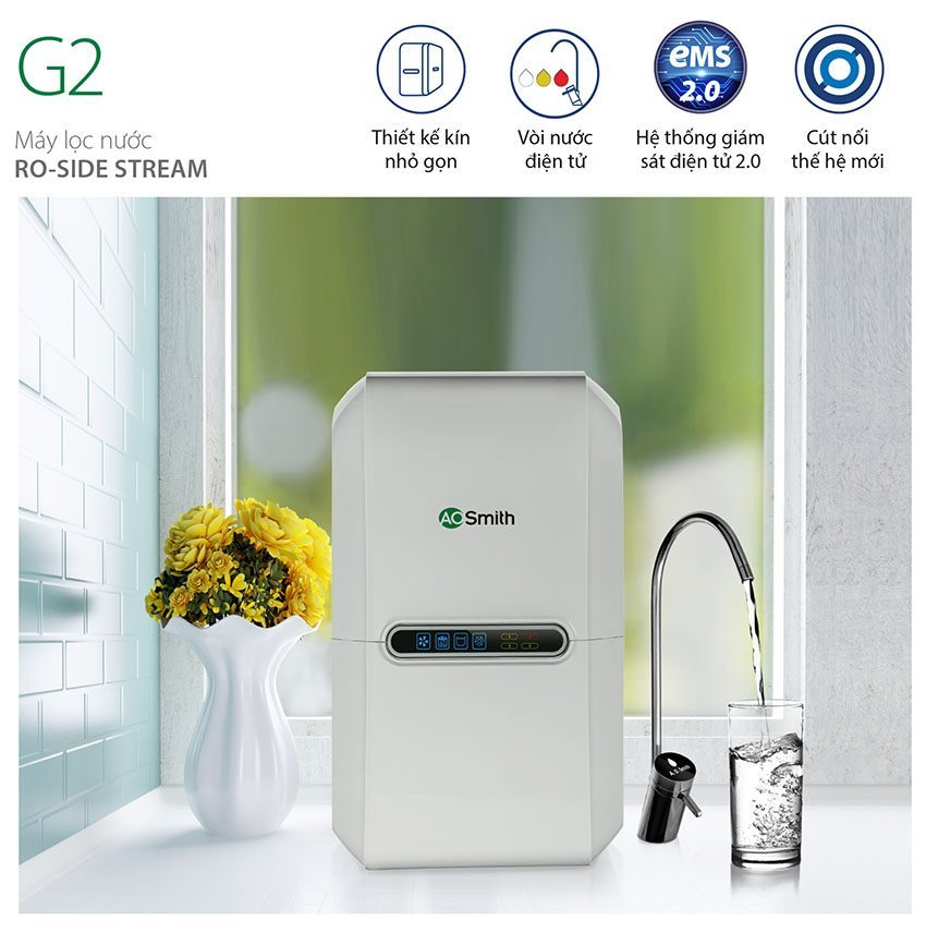 Máy lọc nước RO-Side Stream A.O.Smith G2 - Hàng chính hãng
