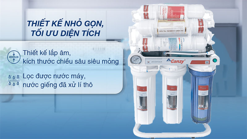 Máy lọc nước RO không tủ Canzy CZ Deluxe 08/09KV - Hàng chính hãng