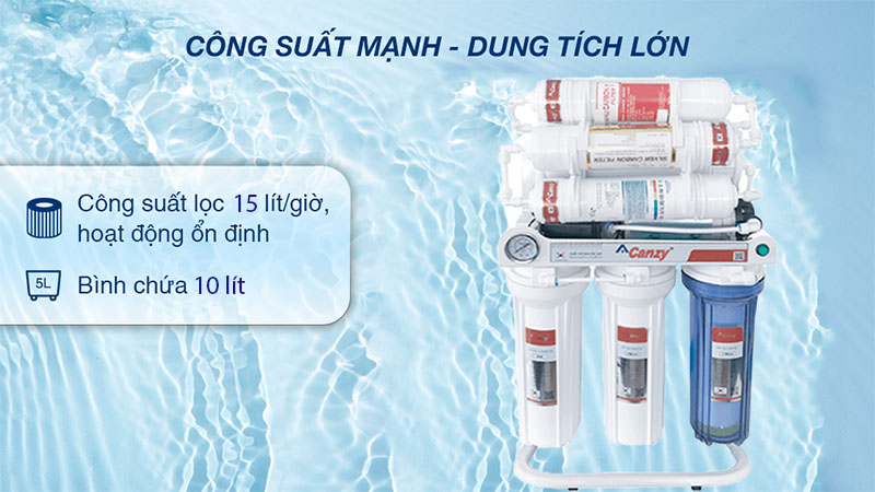 Máy lọc nước RO không tủ Canzy CZ Deluxe 08/09KV - Hàng chính hãng
