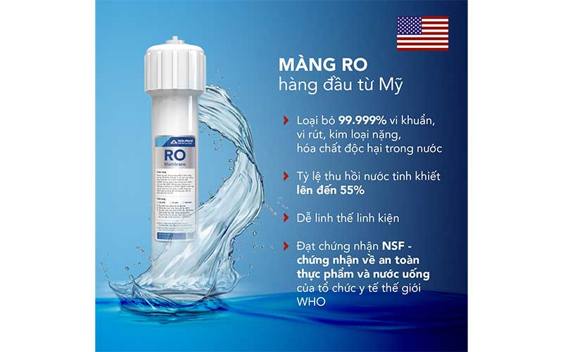 Máy lọc nước RO nóng lạnh Hòa Phát HWBS2A1021  - Hàng chính hãng