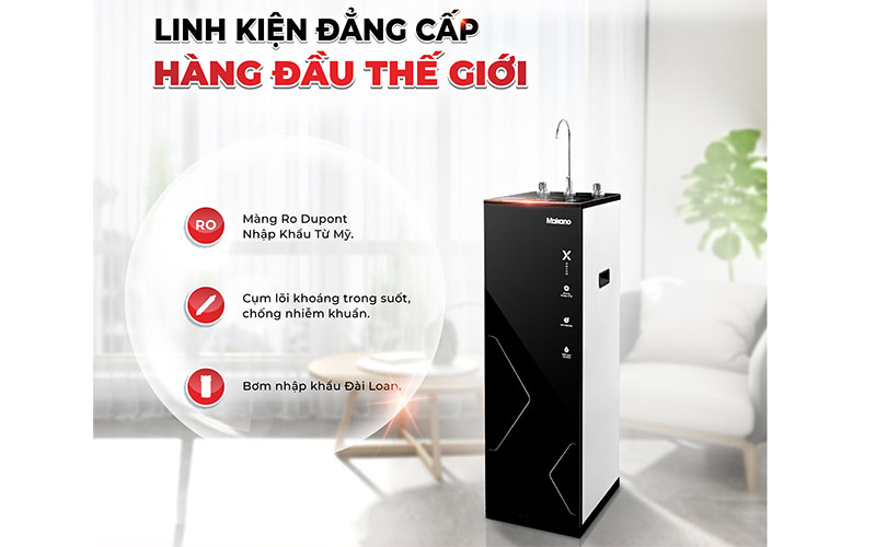 Máy lọc nước RO nóng nguội Makano X-Guard MKW-32210M - Hàng chính hãng