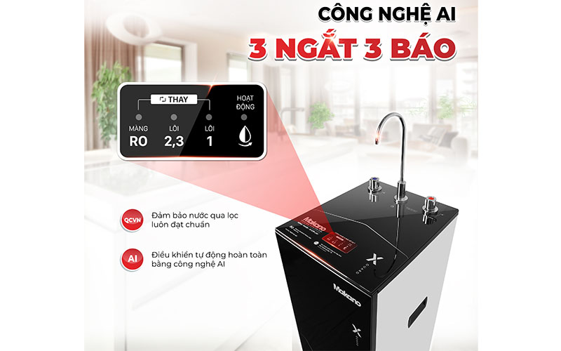 Máy lọc nước RO nóng nguội Makano X-Guard MKW-32210M - Hàng chính hãng