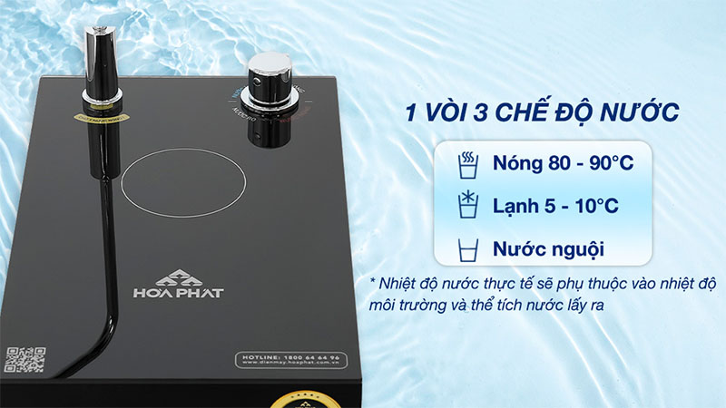 Máy lọc nước RO nóng nguội lạnh Hòa Phát HPN692 10 lõi - Hàng chính hãng