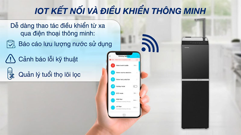 Máy lọc nước RO nóng nguội lạnh Toshiba TWP-W2396SVN(M) - Hàng chính hãng