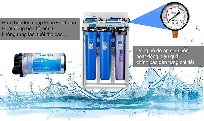Máy lọc nước bán công nghiệp RO Karofi KT-KB80T - Hàng chính hãng