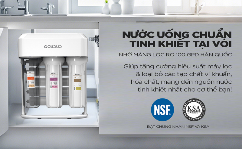 Máy lọc nước dể gầm Cuckoo CP-ERPV0901U - Hàng chính hãng