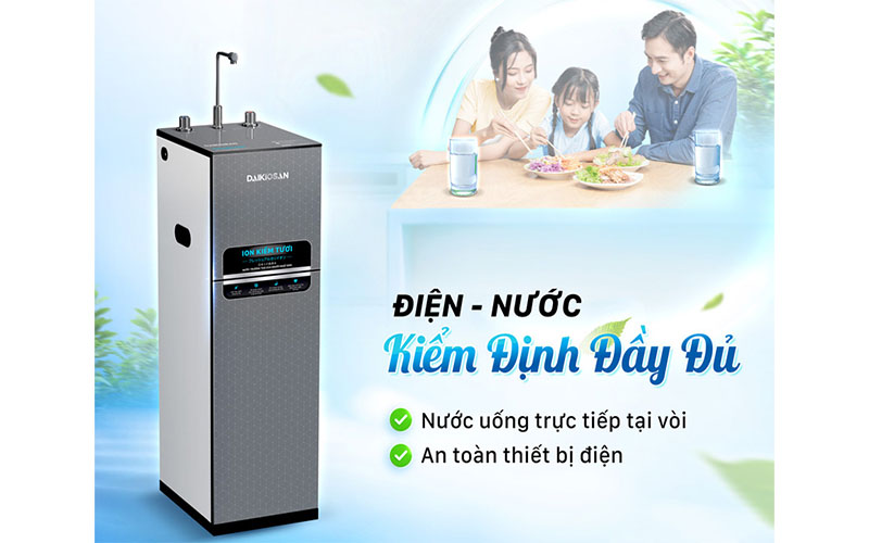 Máy lọc nước ion kiềm tươi nóng nguội Daikiosan DN269 - Hàng chính hãng