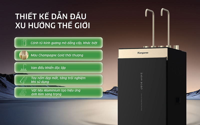 Máy lọc nước nóng lạnh Kangaroo Hydrogen KGHC13A2 - Hàng chính hãng
