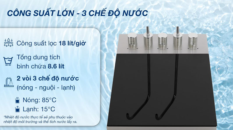 Máy lọc nước RO nóng lạnh Hydrogen Kangaroo KG12A6 - Hàng chính hãng