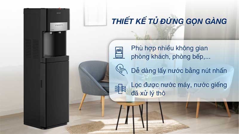 Máy lọc nước nóng lạnh RO Toshiba TWP-W1035SVN(K) - Hàng chính hãng
