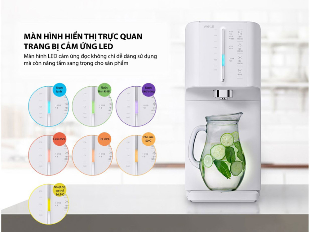 Máy lọc nước nóng lạnh Wells SUPER COOLING - Hàng chính hãng