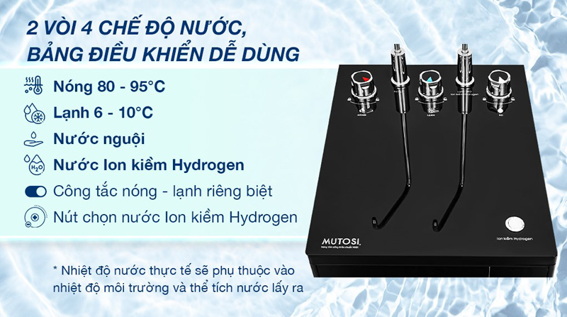 Máy lọc nước RO nóng nguội lạnh Mutosi MP-S1021H - Hàng chính hãng