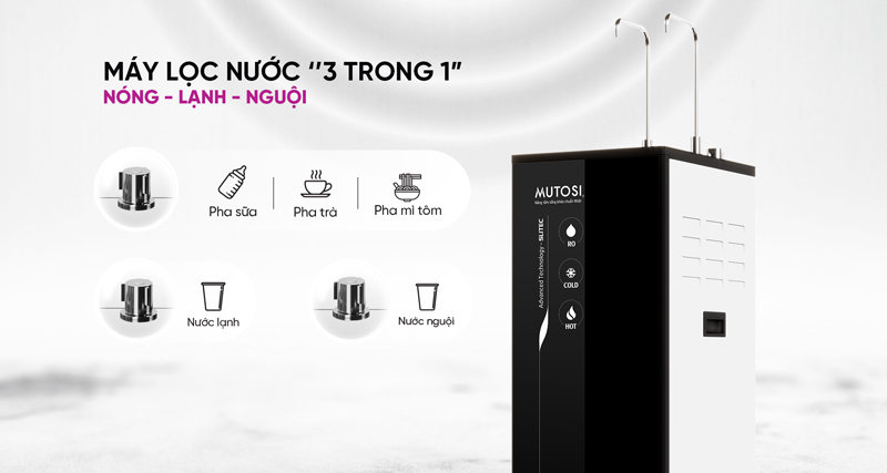 Máy lọc nước nóng lạnh nguội Mutosi MP-S1013 - Hàng chính hãng