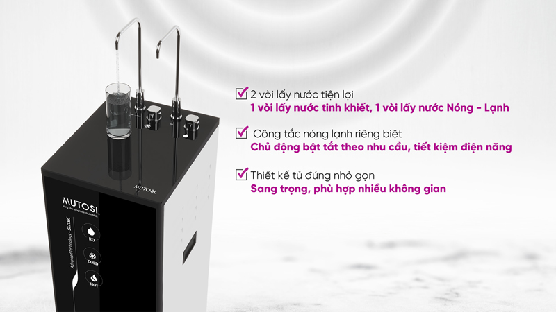 Máy lọc nước nóng lạnh nguội Mutosi MP-S1013 - Hàng chính hãng