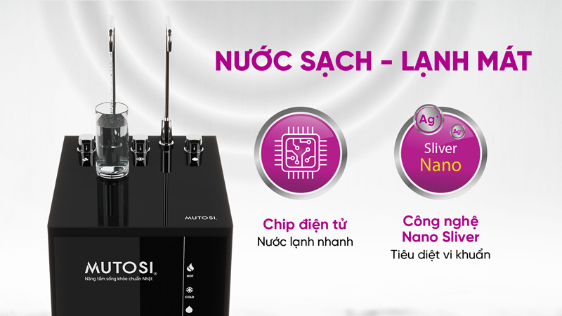 Máy lọc nước nóng lạnh nguội Mutosi MP-S1013 - Hàng chính hãng