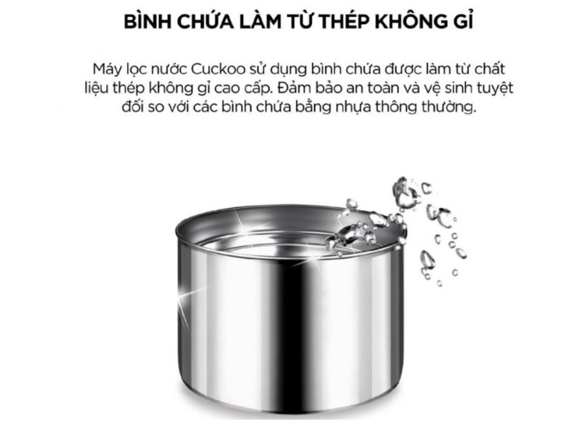 Máy lọc nước nóng lạnh RO Cuckoo CP-FRP601SW - Hàng chính hãng