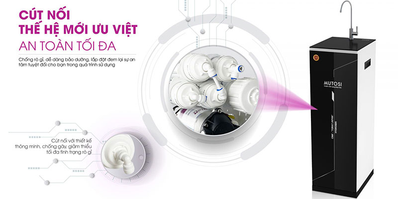 Máy lọc nước nóng - nguội Mutosi MP-582H - Hàng chính hãng