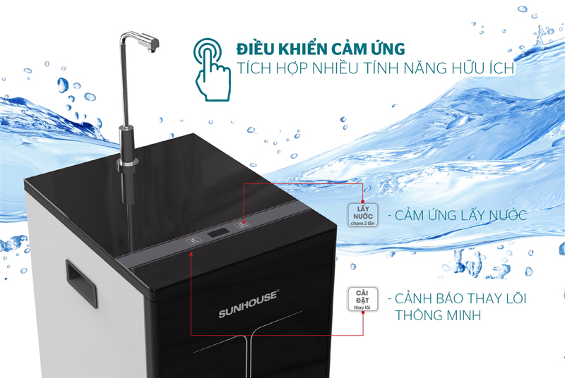 Máy lọc nước RO Sunhouse SHA88113K - Hàng chính hãng