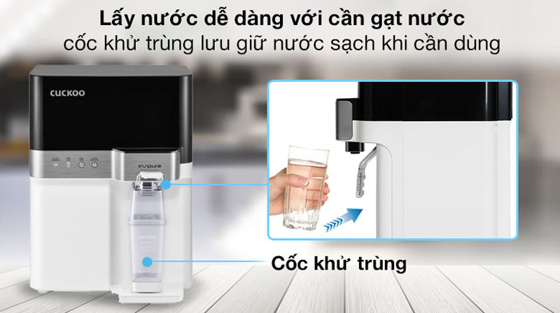 Máy lọc nước RO Cuckoo CP-RRP701MBK - Hàng chính hãng