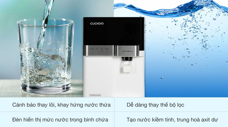 Máy lọc nước RO Cuckoo CP-RRP701MBK - Hàng chính hãng