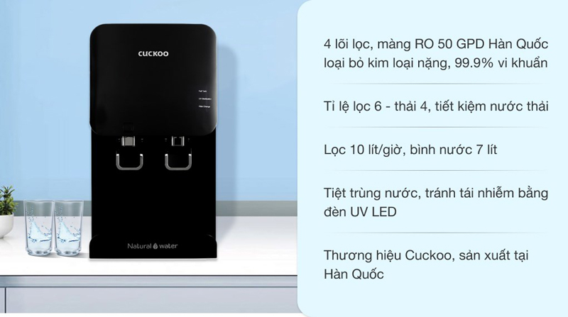 Máy lọc nước RO để bàn Cuckoo CP-FR601HB  - Hàng chính hãng