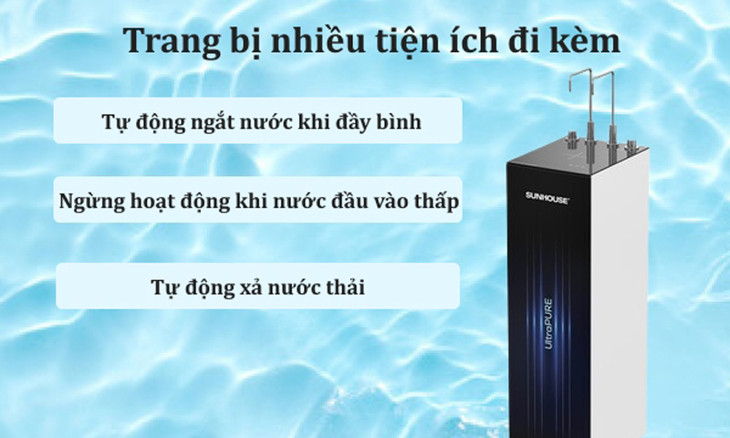 Máy lọc nước nóng lạnh RO Sunhouse SHA76211KL - Hàng chính hãng