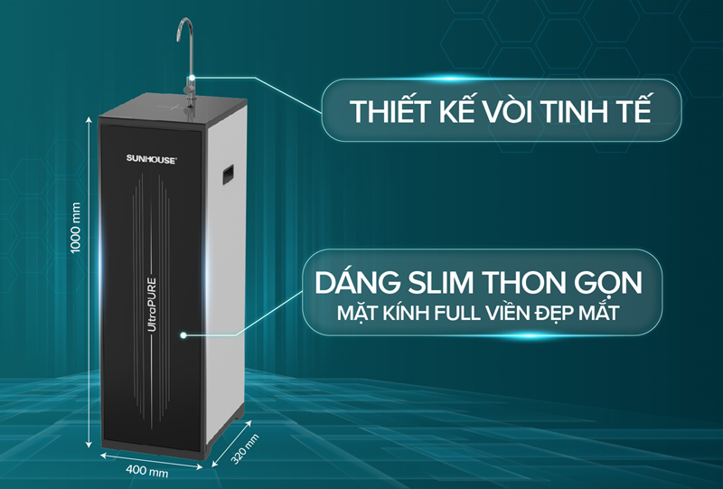 Máy lọc nước RO 10 lõi Sunhouse SHA8692K - Hàng chính hãng