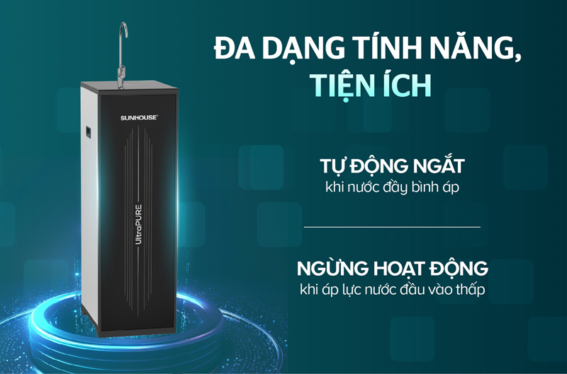Máy lọc nước RO 10 lõi Sunhouse SHA8692K - Hàng chính hãng