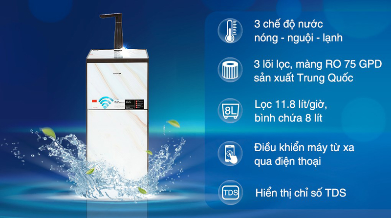 Máy lọc nước nóng lạnh Toshiba TWP-W1905SV(MB) - Hàng chính hãng