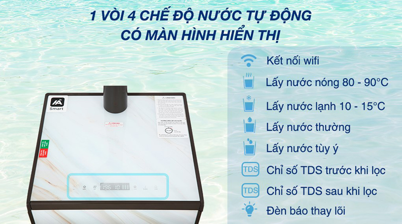 Máy lọc nước nóng lạnh Toshiba TWP-W1905SV(MB) - Hàng chính hãng