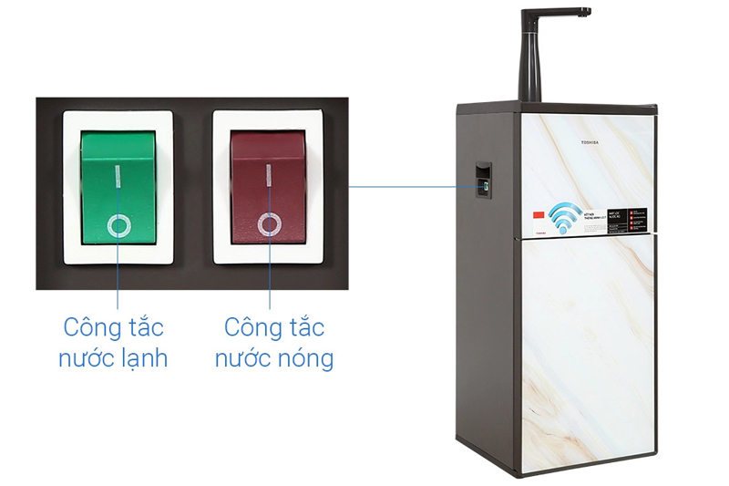 Máy lọc nước nóng lạnh Toshiba TWP-W1905SV(MB) - Hàng chính hãng