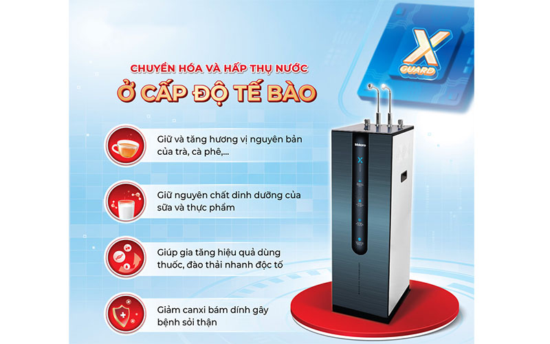 Máy lọc nước từ trường nóng nguội lạnh Makano X-Guard MKW-36711M - Hàng chính hãng