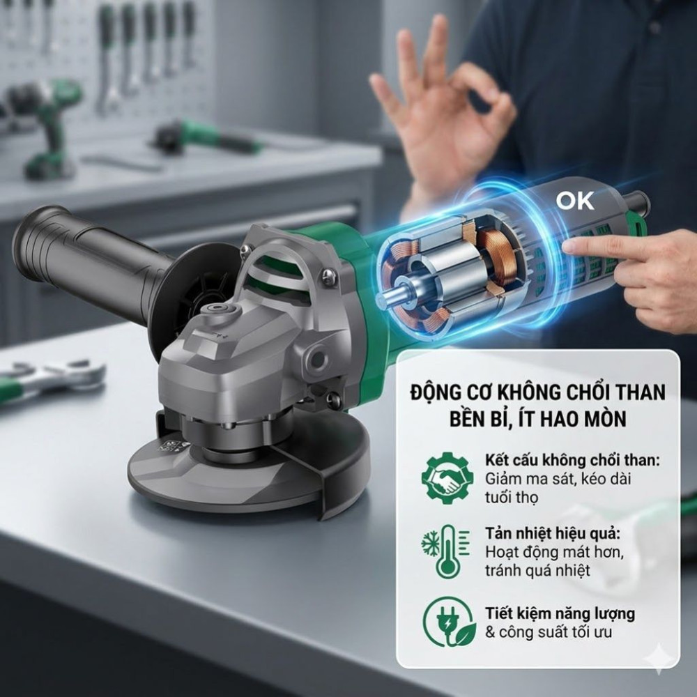 Máy mài góc 950W Amaxtools AMD950BL  - Hàng chính hãng