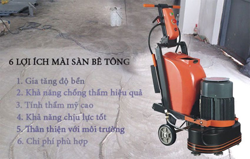Máy mài sàn bê tông Karva K-6 A8 - Hàng chính hãng