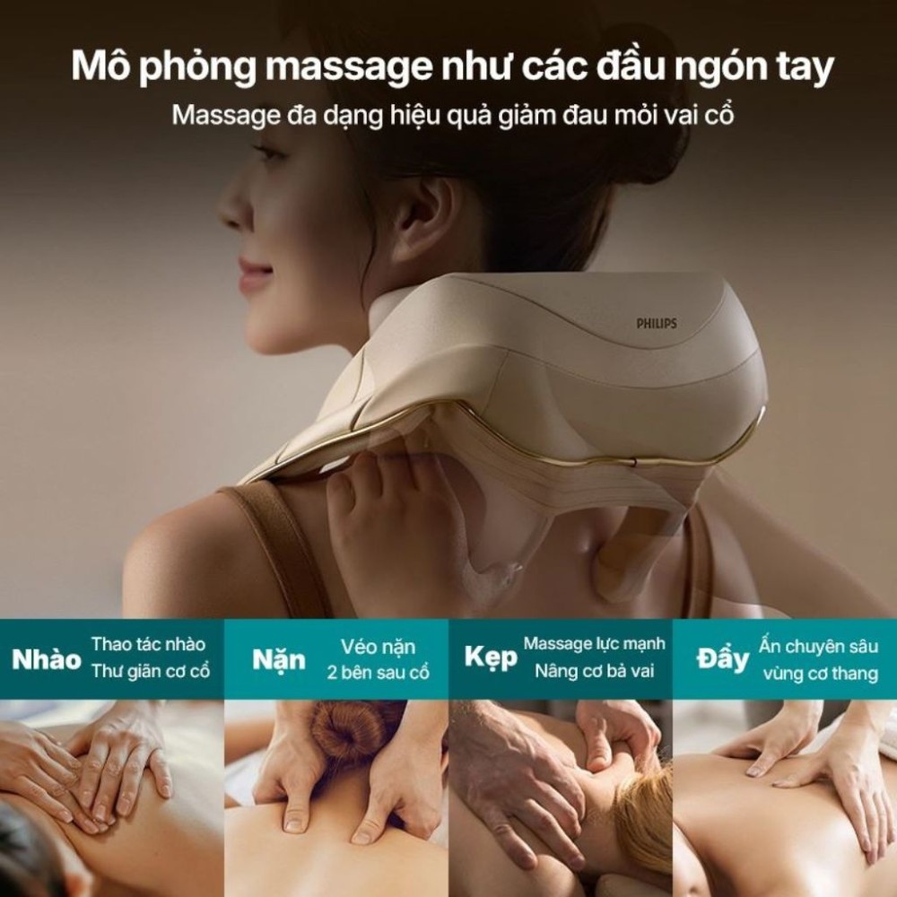 Máy massage cổ vai gáy Philips PPM3325 - Hàng chính hãng