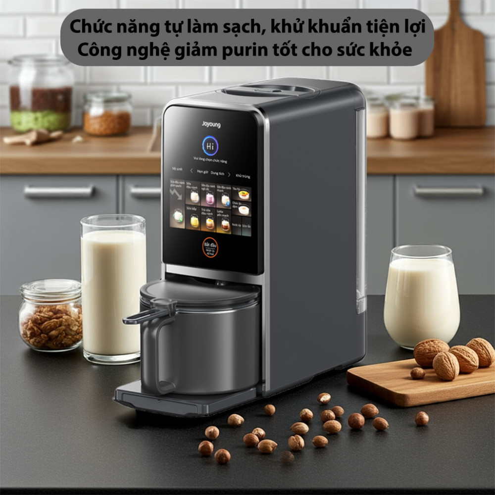 Máy nấu sữa hạt làm sạch tự động Joyoung JSCB-K7 PRO - Hàng chính hãng