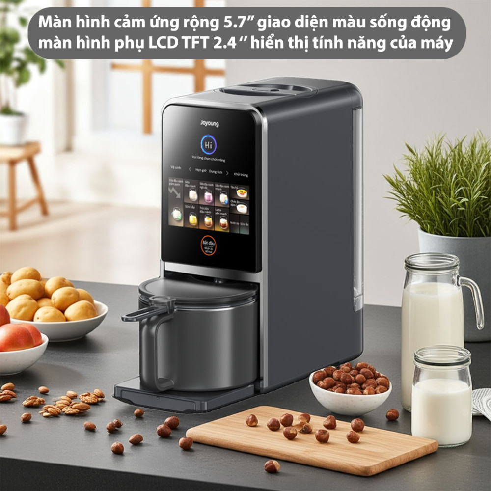 Máy nấu sữa hạt làm sạch tự động Joyoung JSCB-K7 PRO - Hàng chính hãng