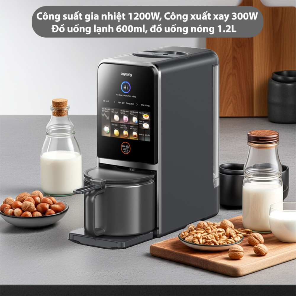 Máy nấu sữa hạt làm sạch tự động Joyoung JSCB-K7 PRO - Hàng chính hãng