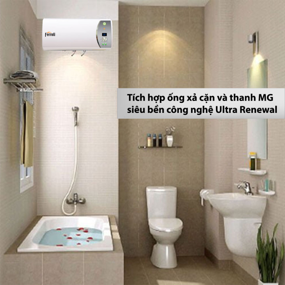 Bình nước nóng Ferroli VERDI Ag+ 15L - Hàng chính hãng