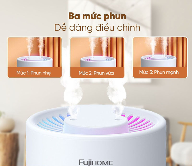 Máy phun sương tạo ẩm, xông tinh dầu Fujihome HM05A - Hàng chính hãng