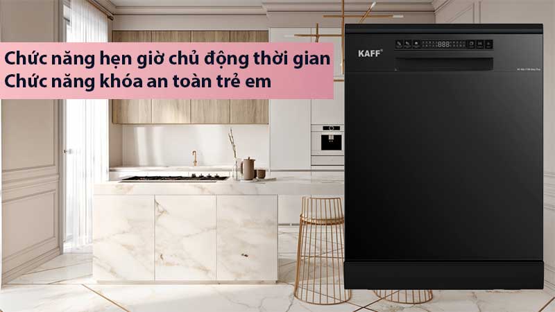 Máy rửa chén Kaff KF-SBL775B NEW PLUS - Hàng chính hãng