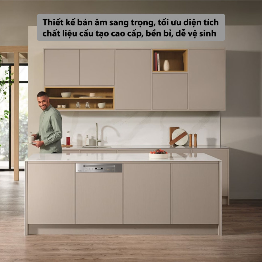 Máy rửa bát bán âm Miele G 7131 SCi CLST AutoDos - Hàng chính hãng