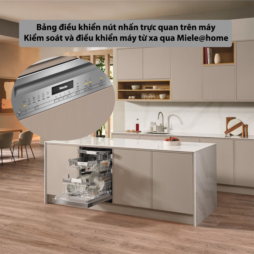 Máy rửa bát bán âm Miele G 7131 SCi CLST AutoDos - Hàng chính hãng